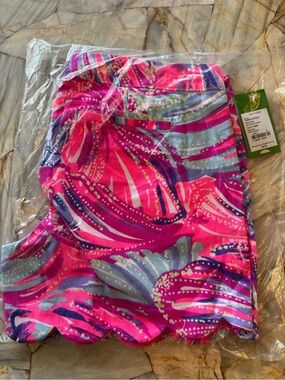 Lilly Pulitzer Pink Tropical Scallop Hem Skort NWT